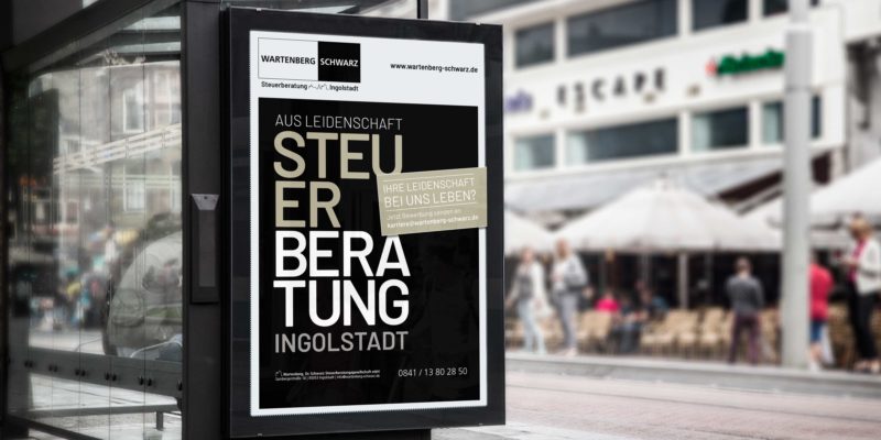Imagekampagne für Steuerberatung in Ingolstadt Wartenberg / Dr. Schwarz
